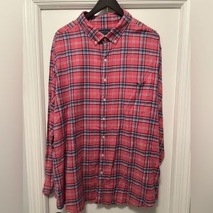 Vineyard Vines Pink Plaid Button Up